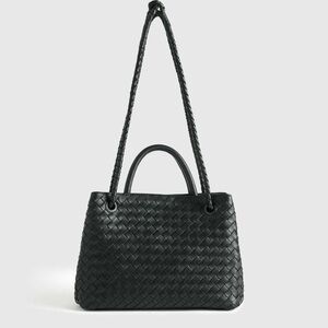Italian Leather Handwoven Satchel